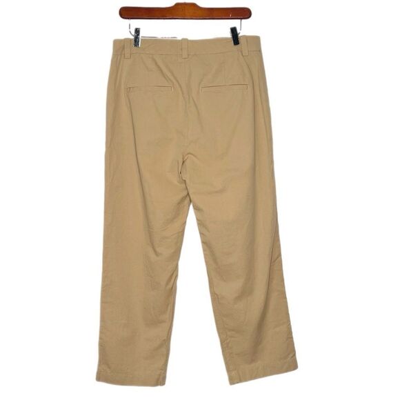 Vince Khaki Lightweight Cotton High Waisted Pants - Picture 2 of 5